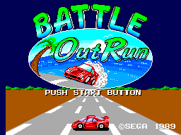 OutRun title screen for Sega Master System